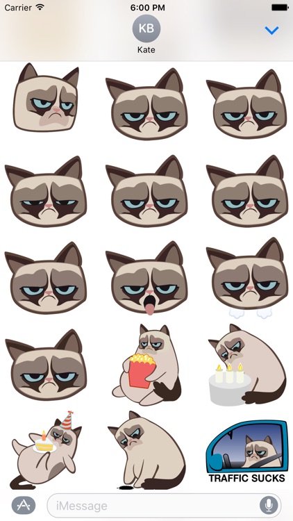 Grumpmoji Grumpy Cat Stickers