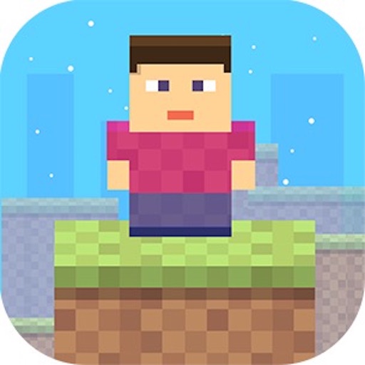 Cube Man Hop and Drop Game iOS App