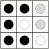 Tarjeta de ajedrez Kaisi: poner puntos blancos y negros correctas obtienen alta bonificación