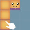 Smiley Square Block Swiping - brain train game
