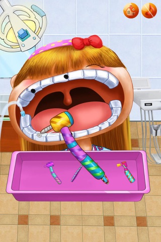 Cute Dentist @ Little Doctor Nose Office:Fun Baby Hair Salon and Spa Kids Teeth Games For Girl. screenshot 2