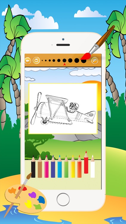 Planes Aircraft Coloring Book - All in 1 Vehicle Drawing and Painting Colorful for kids games free