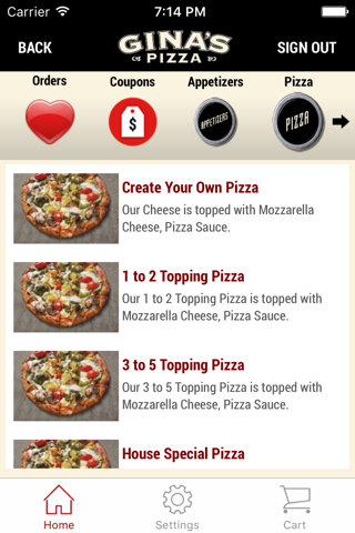Gina’s Pizza screenshot 3