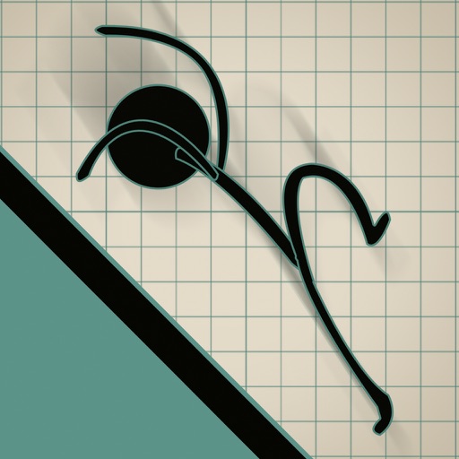Doodle Stickman Jump n Fall: Don't Crash Off The Line Pro icon