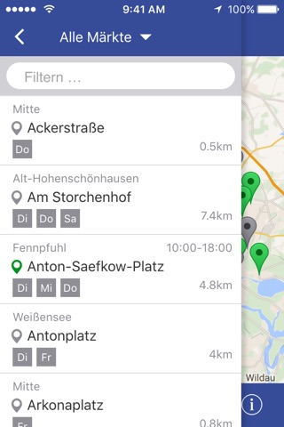 Berliner  Wochenmärkte screenshot 2