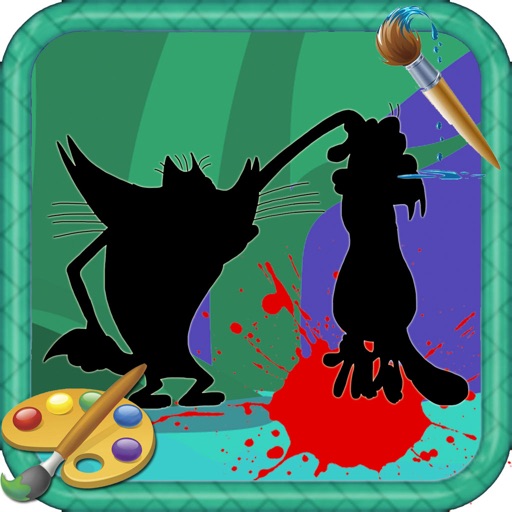 Coloring For Kids Games Oggy Edition iOS App