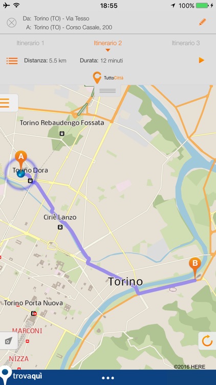 TuttoCittà – Mappe d'Italia, percorsi e traffico