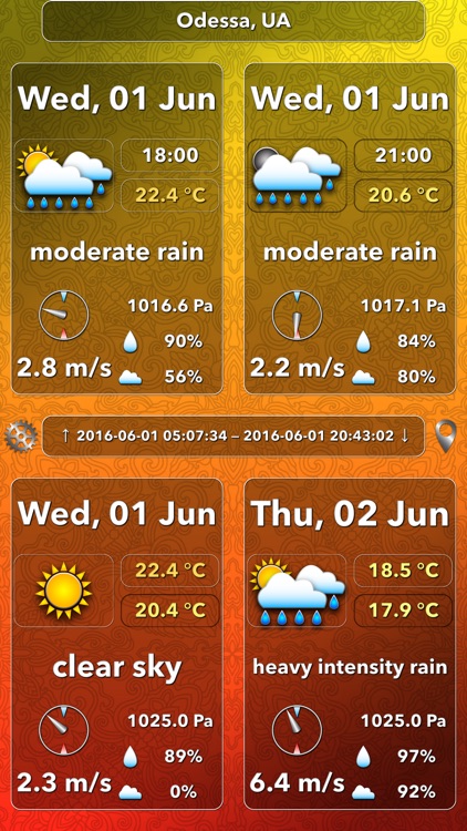 OWeather – weather forecast and weather maps