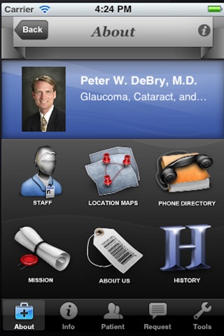 Peter W. DeBry - Ophthalmology screenshot 2