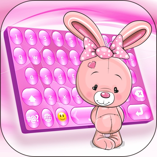 Pink Keyboard for iPhone – Cute Font.s & Fancy Background Skin.s for Girls icon