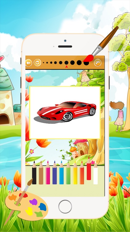 Sports Car Coloring Book - All in 1 Vehicle Drawing and Painting Colorful for kids games free