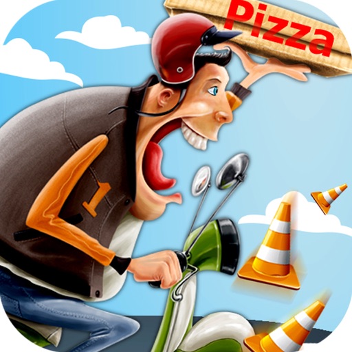 Moto Bike Pizza Delivery GO - Italian Food Icon