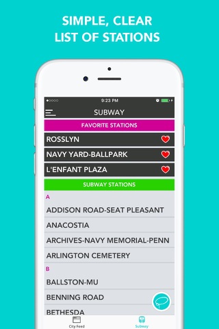 CitySlqr: DC Metro WMATA Transit & Travel App screenshot 3