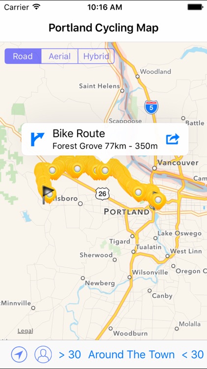 Portland Cycling Map