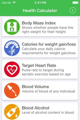 Health calculator: weight, BMI screenshot 2