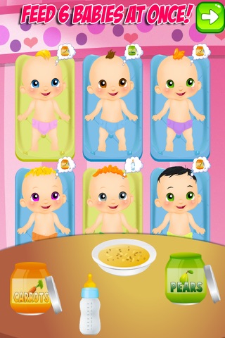 Newborn Baby Sextuplets - My Six New Baby Infant Care & Mommy Pregnancy Games screenshot 3