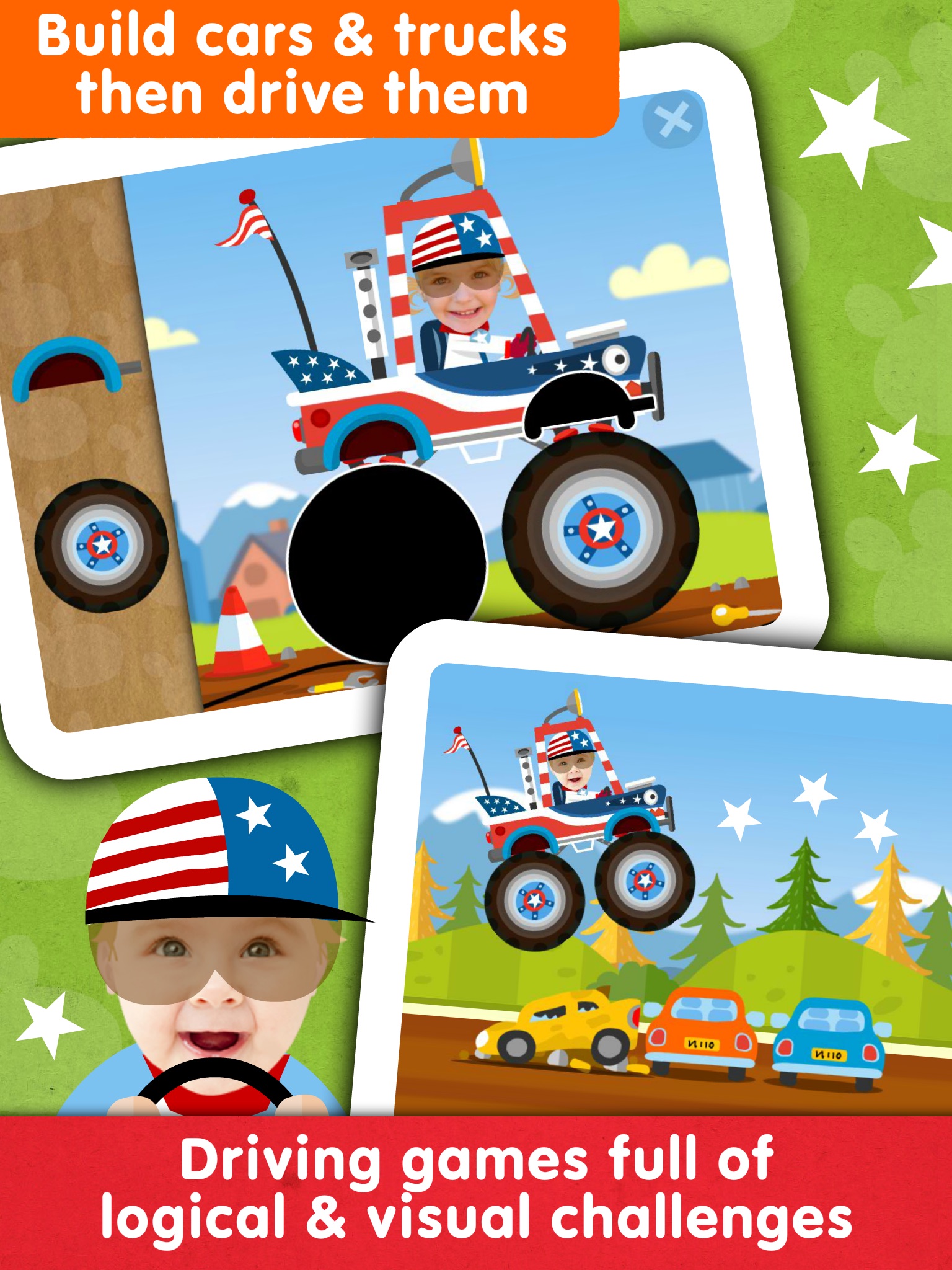Toddler Car Puzzle Game & Race screenshot 2