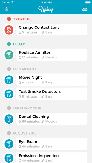 Upkeep Tasks(圖1)-速報App