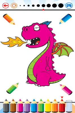 Game screenshot Dragon Dinosaur Coloring Book - Drawing and Painting Dino Game HD, All In 1 Animal Series Free For Kid apk