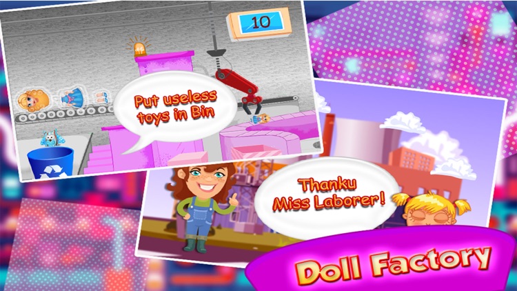 Girl's Fashion Doll Factory Simulator - Dress up & makeover customized dolly in this doll maker game screenshot-3