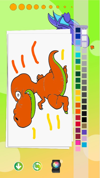 Little Dragon Coloring Pages Kids Painting Game screenshot-3