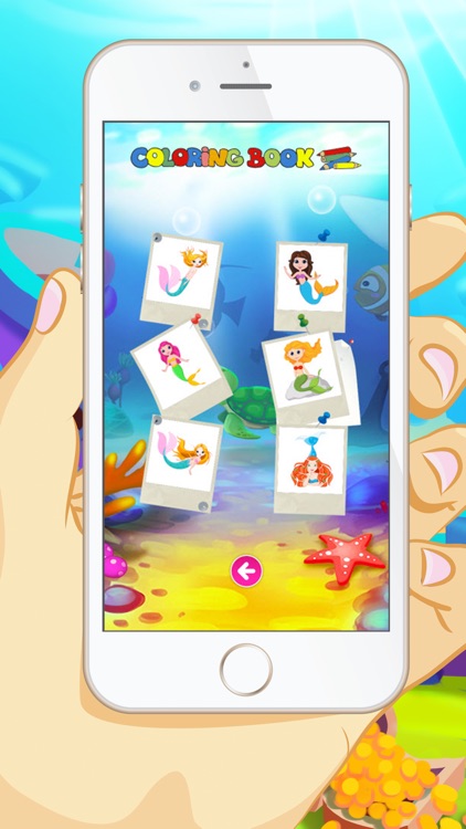 Mermaid Coloring Book - Educational Coloring Games Free For kids and Toddlers screenshot-4