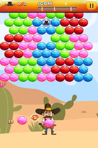 Bubble Shooter Cowboy : Classic Bubble Match 3 Game For Free screenshot 3