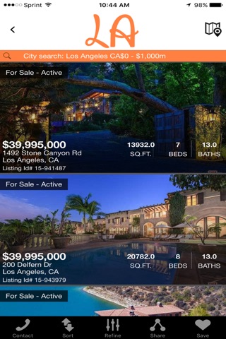 Los Angeles, CA Real Estate screenshot 2