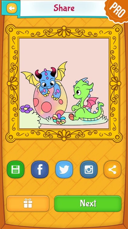 Dragon Coloring Pages PRO - Animal Coloring Games for Kids screenshot-3