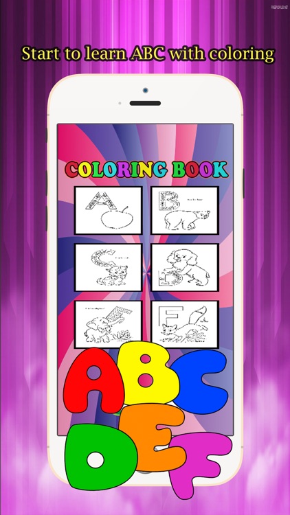 ABC Coloring Book for kids age 1-6 :Cute alphabets