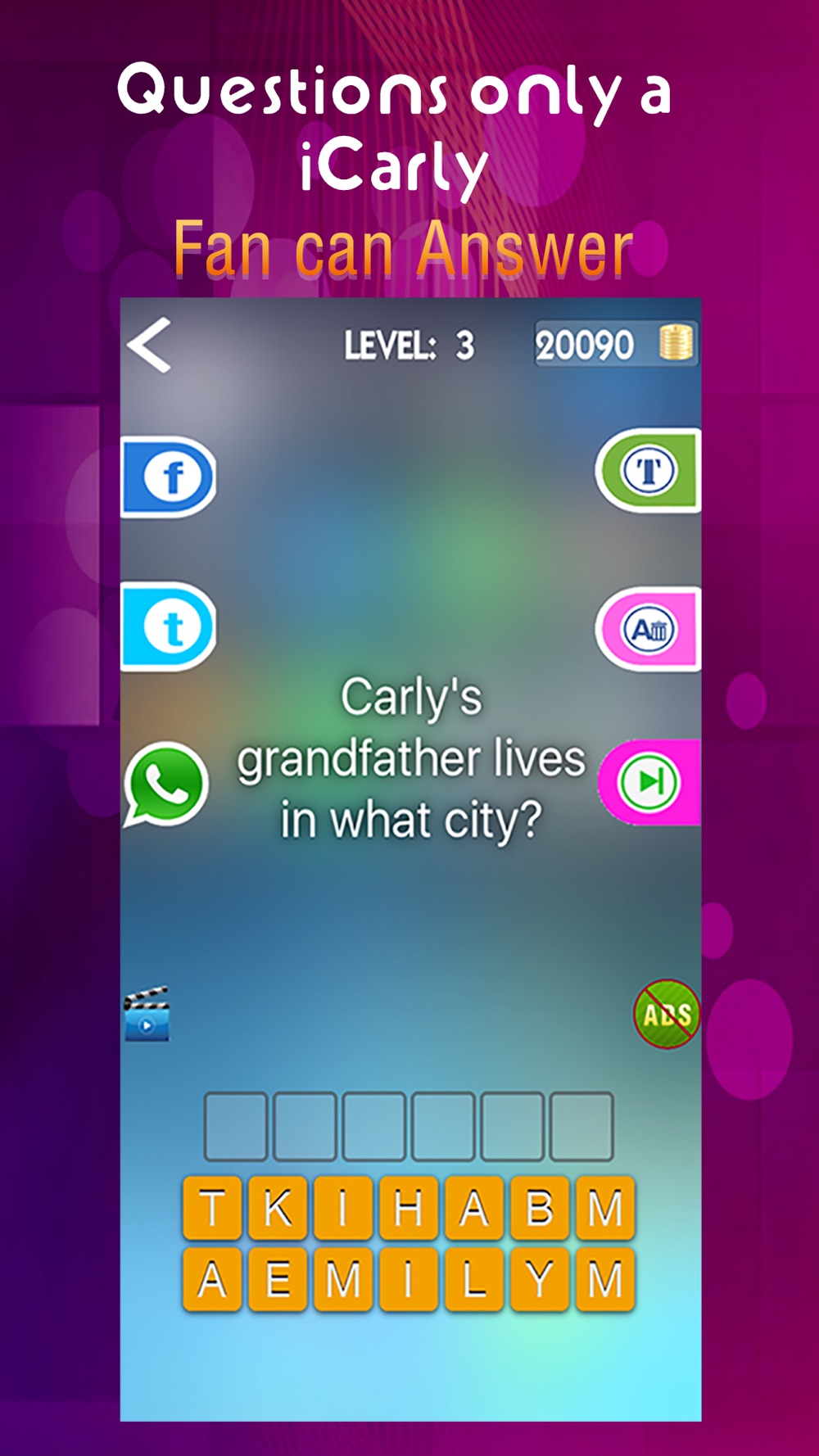Ultimate Trivia App –for I iCarly Fans and Free Quiz Game hack tool
