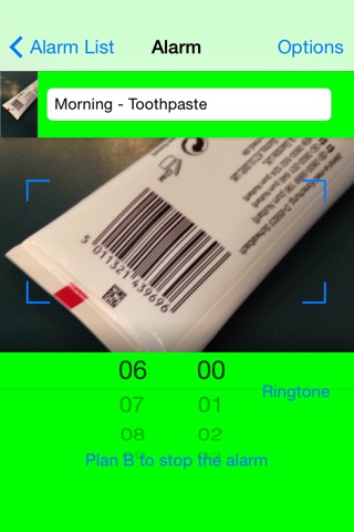 Barcode Alarm Clock screenshot 2