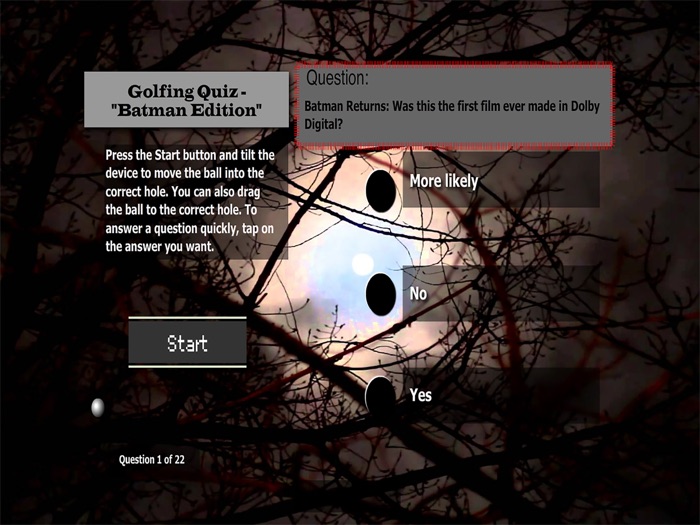 GolfingQuiz - Batman Edition