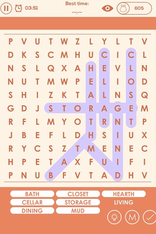Word Search Crossword : Find hidden colorful words flow - Brain training free puzzles riddles screenshot 2
