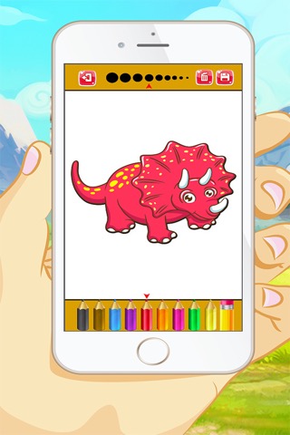 恐竜ぬりえ帳 - 子供と幼児のための教育のぬりえゲームのおすすめ画像2