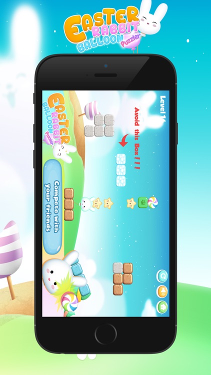 Easter rabbit balloon puzzler screenshot-3