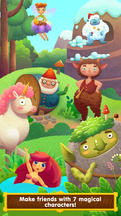 Wonderland - learn how fairy-tale creatures live (game for kids) screenshot-0