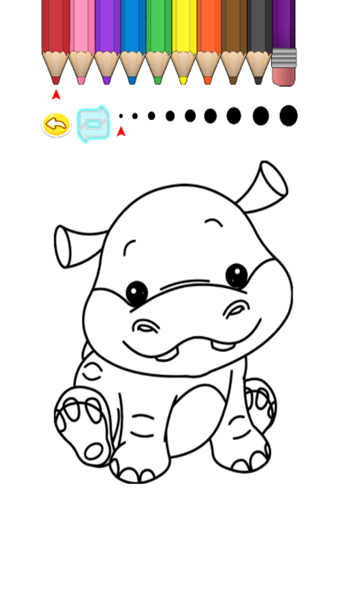 Kids Coloring Book - Cute Cartoon Yui