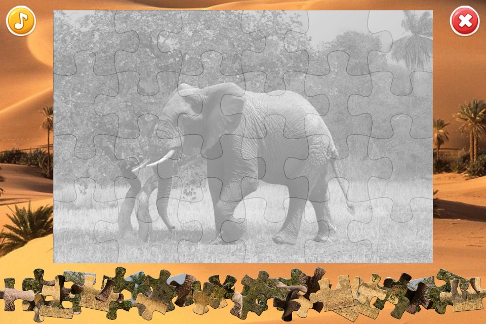 African Animals Puzzle screenshot 3