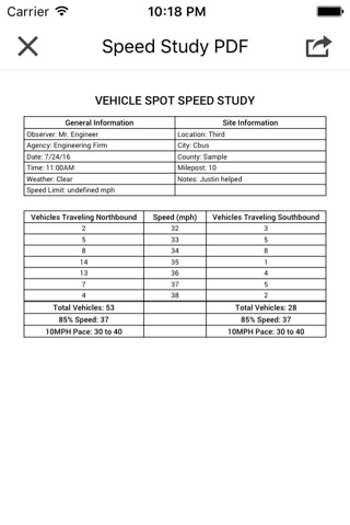Speed Study for Traffic Engineers screenshot 4