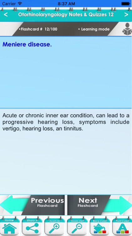 Otorhinolaryngology (Ear, Nose & Throat) 2200 Flashcards, Study Notes & Exam Prep screenshot-3