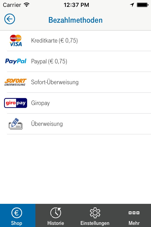 Lycamobile - Aufladung screenshot 2