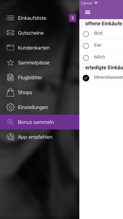 Bonusbee - Einkaufslisten, Kundenkarten und Sammelpässe