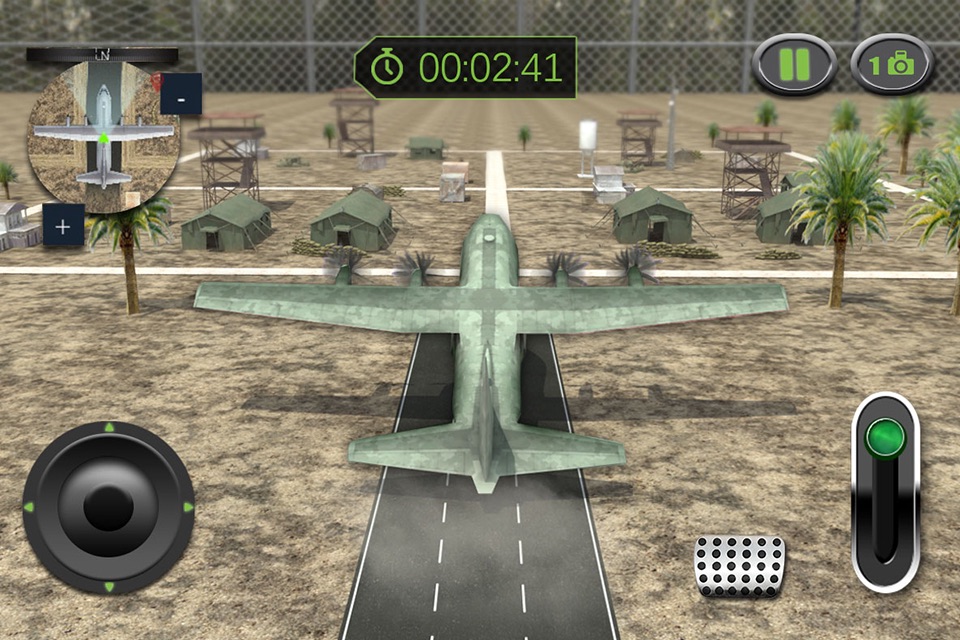 Army Cargo Plane Flight Simulator: Transport War Tank in Battle-Field screenshot 3