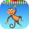 Monkey Coloring Book: Learn to olor and draw a monkey, gorilla and more