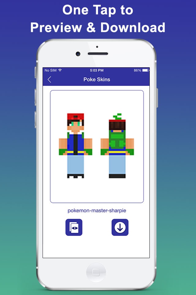 Poke Skins for Minecraft - pokemon Go edition Free screenshot 2