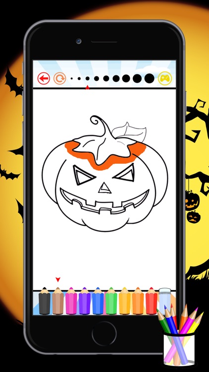 Coloring Book Happy Halloween Free Game For Kids screenshot-3