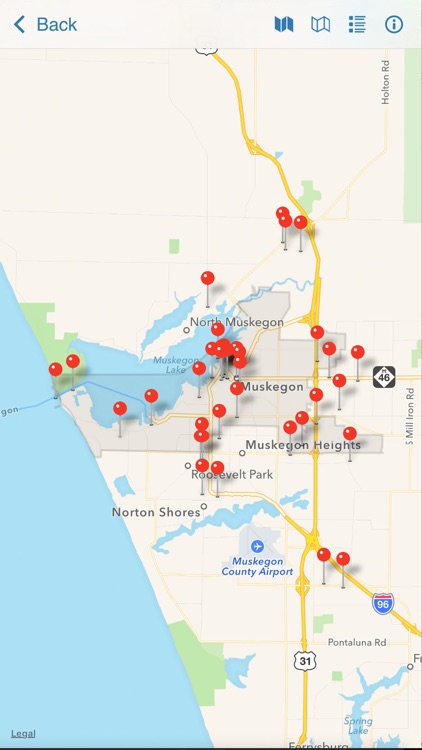 Muskegon County & Area Map