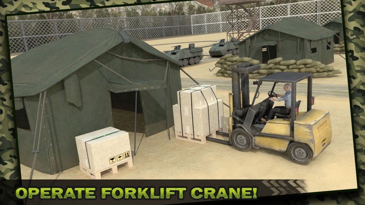 Army Cargo Plane Flight Simulator: Transport War Tank in Battle-Field