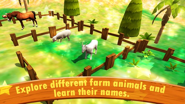 Village Farm Animals Kids Game : Chidren Loves Cat, Cow, She(圖2)-速報App